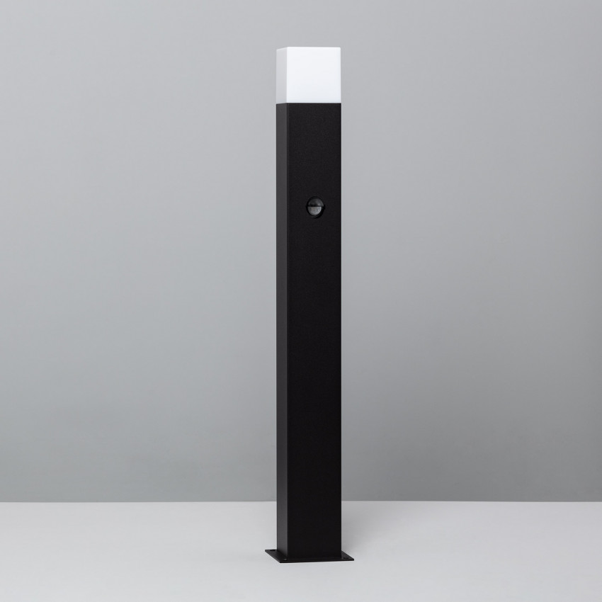 Black Augusta Bollard Light with PIR Motion Detection 74cm