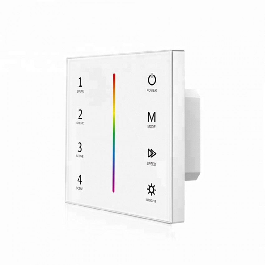 Kit Controlador Táctil con Regulador RF y Tira LED RGB 12/24V DC