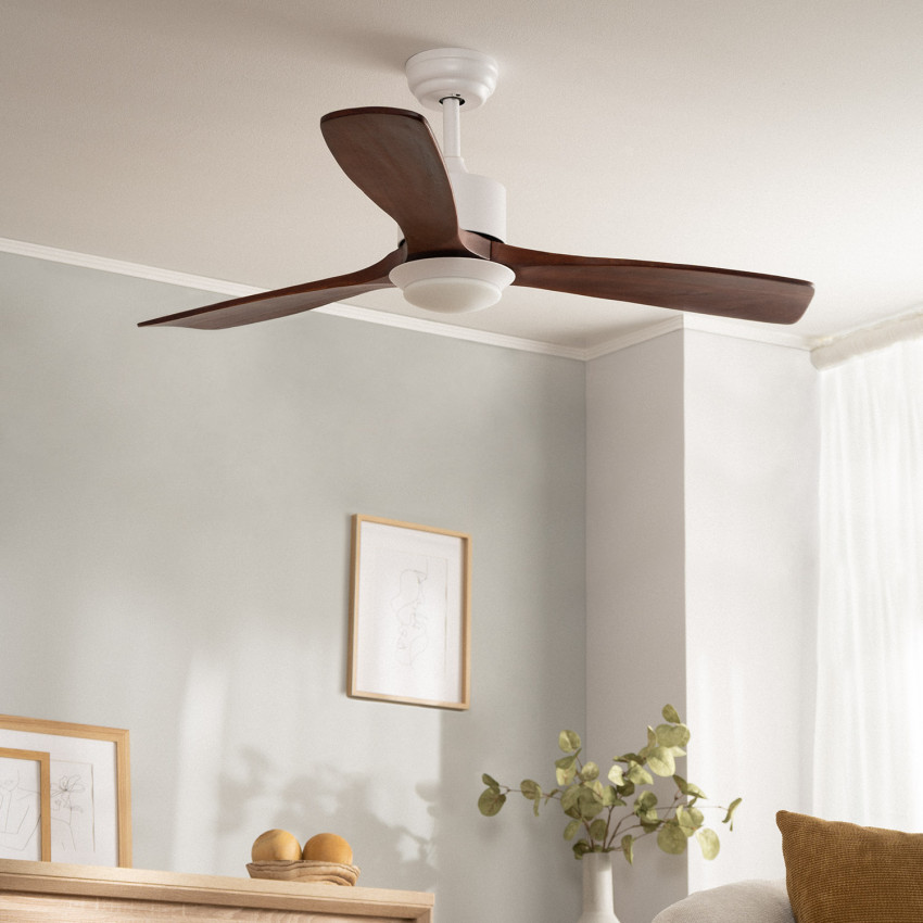Wooden 15W 'Forest' LED Ceiling Fan Selectable CCT