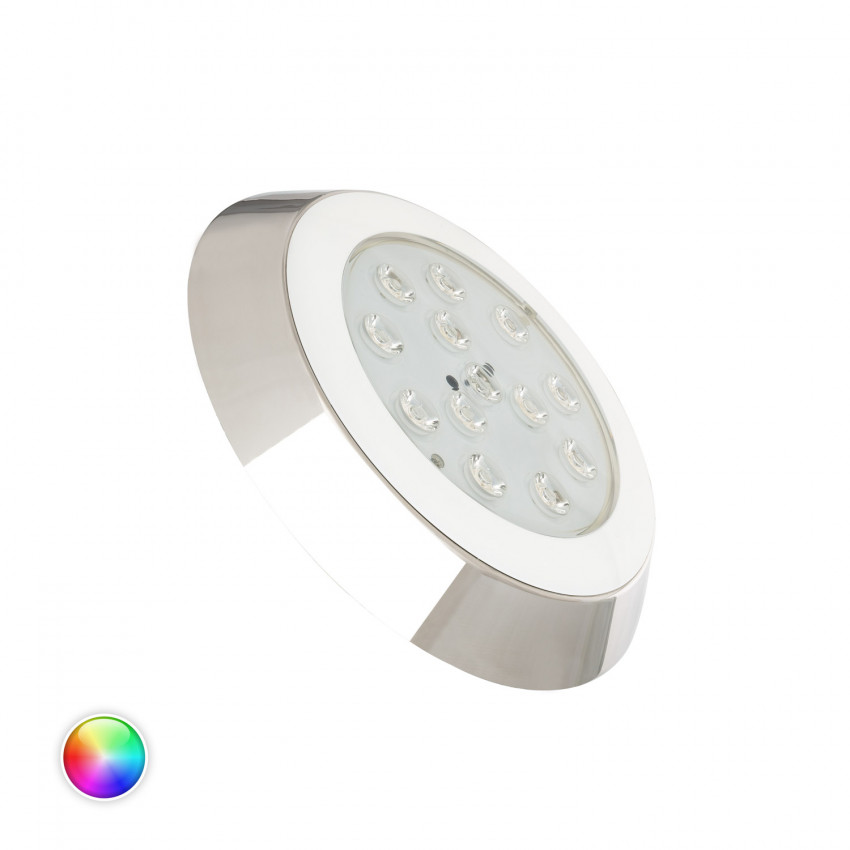 12W RGBW LED Surface Pool Spotlight Stainless Steel 12W IP68