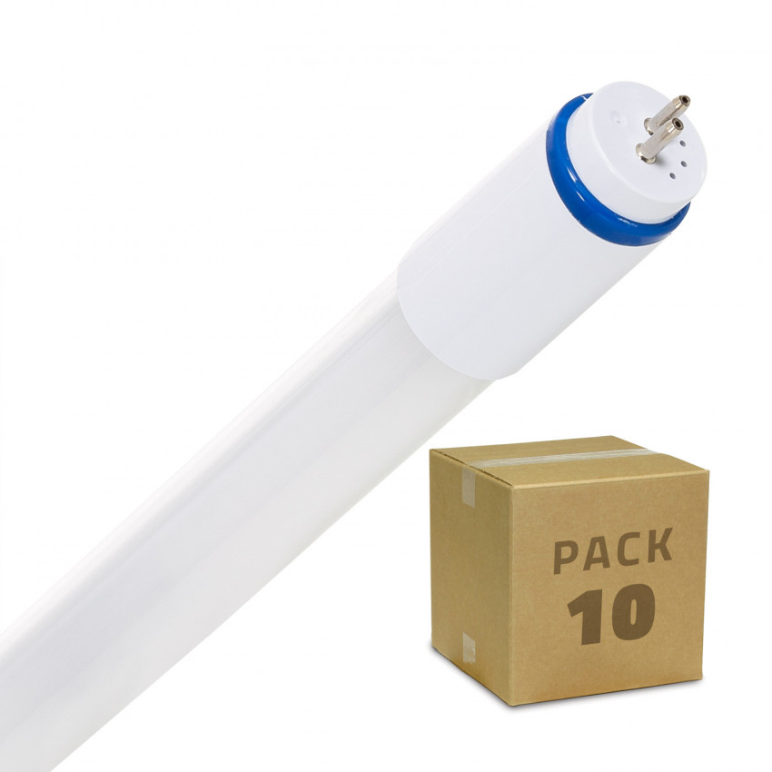 PACK of 600mm 9W T5 Glass LED Tube with Double-Sided Power (10 Units)
