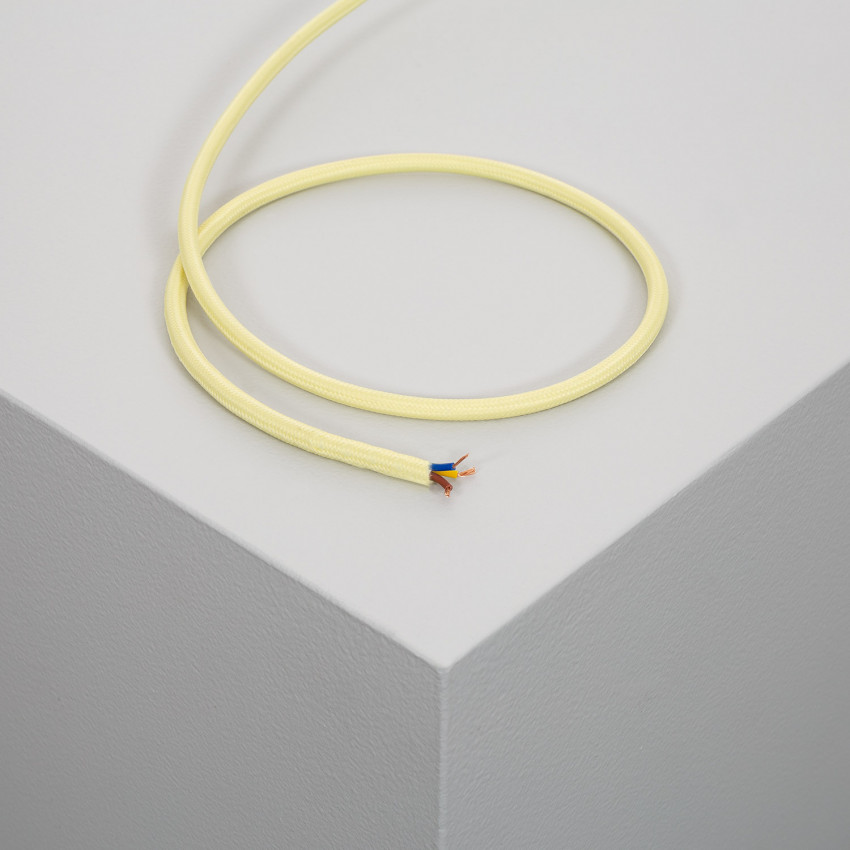 Textile Electrical Cable in Yellow