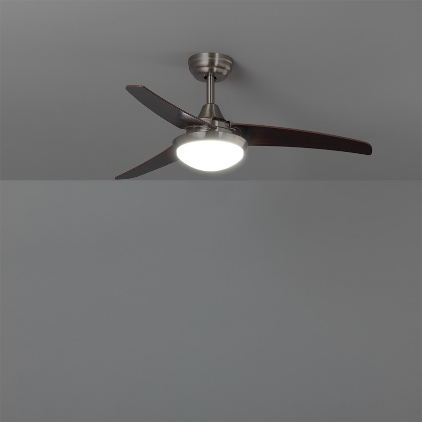 Ventilador de Techo LED Neil LED Madera 107cm Motor DC WiFi