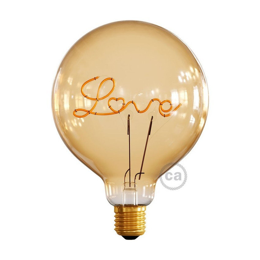 5W E27 G125 250 lm Creative-Cables Love Dimmable Filament LED Bulb CBL700232