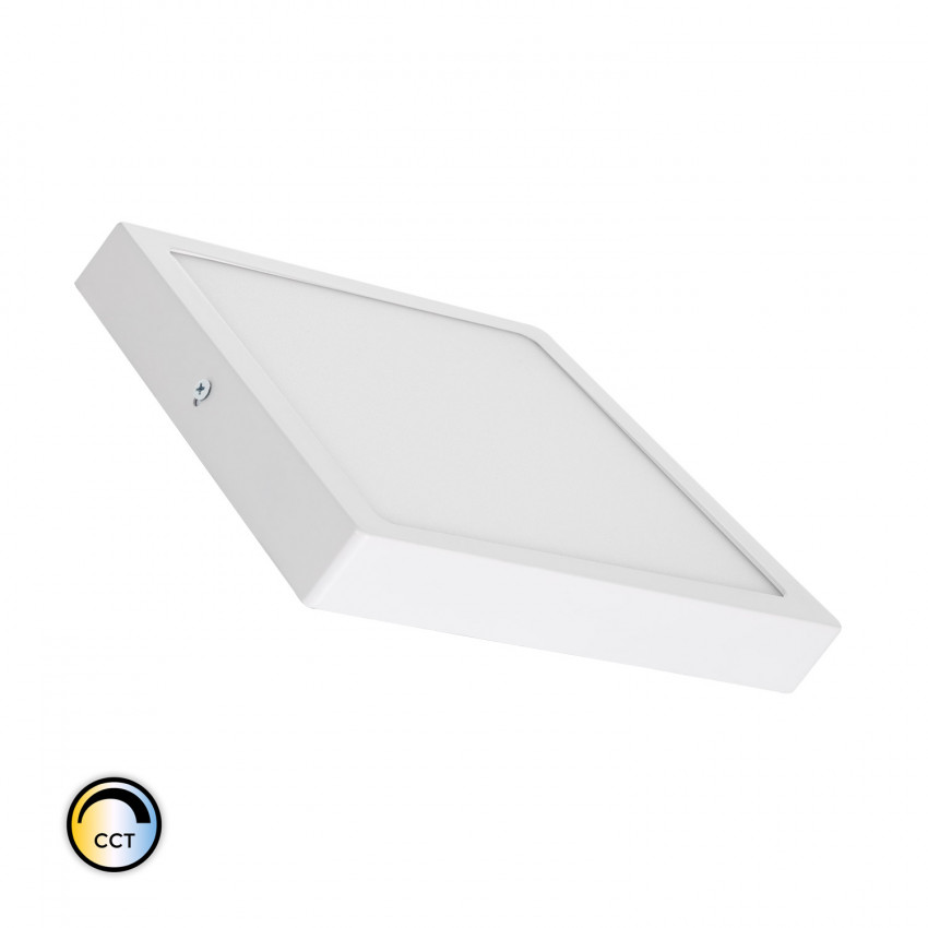 Square 18W LED CCT Selectable Superslim Surface Panel 205x205 mm