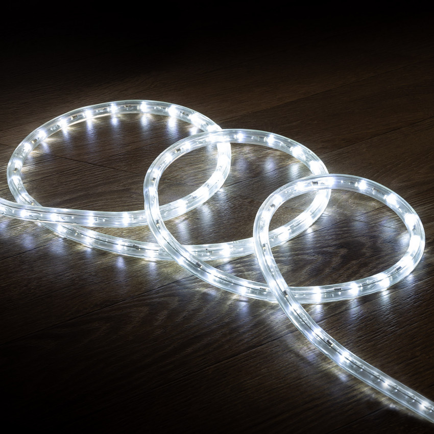 220V AC 36 LED/m LED Rope Light in Cool White IP65 Custom Cut every 100cm