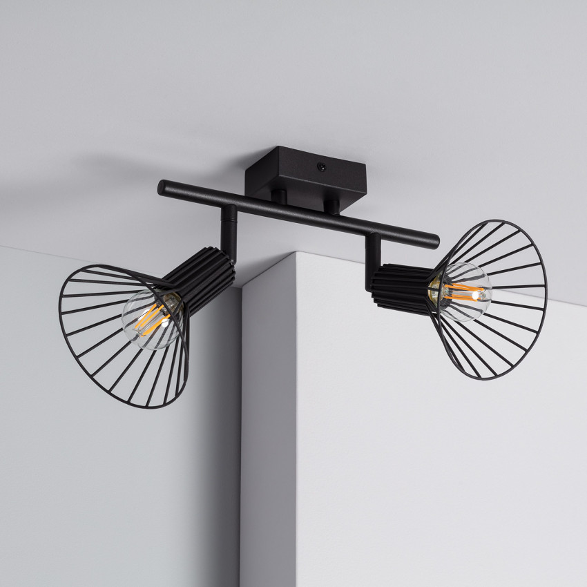 Royal Aluminium Adjustable 2 Spotlight Ceiling Lamp