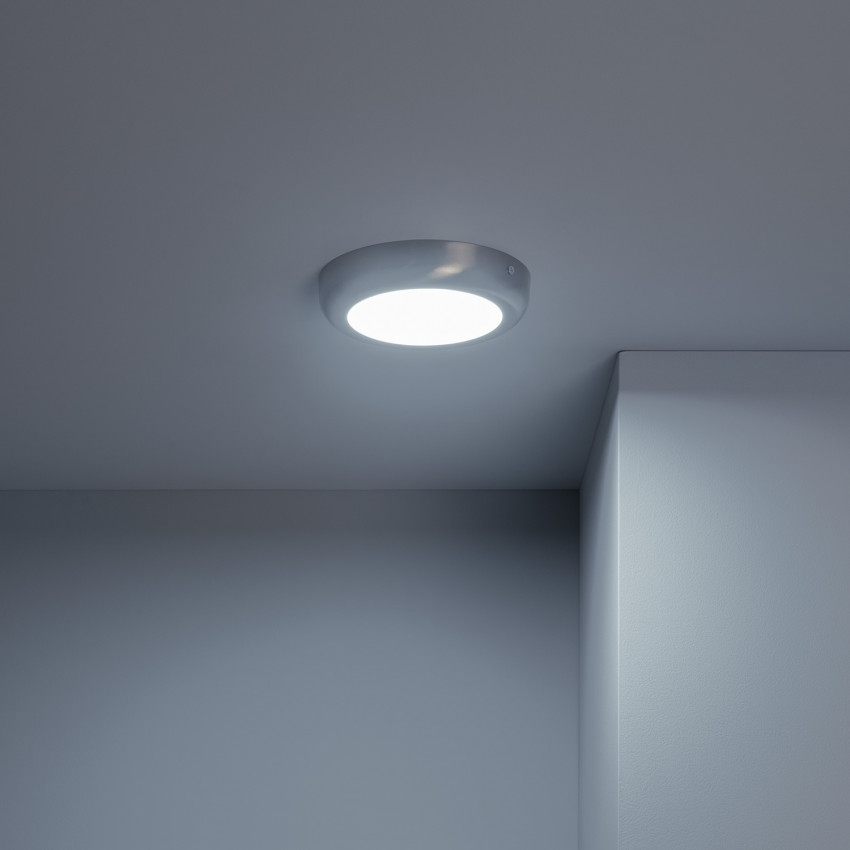 Silver Round Design 12W LED Surface Panel