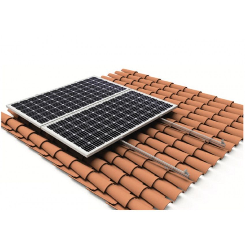 Coplanar Structure for Solar Panels Roof Tile Mountin