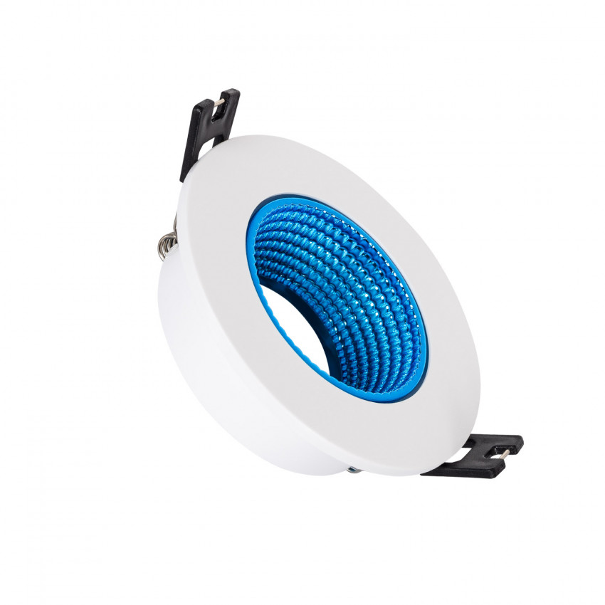 Coloured Round Tilting Downlight Frame for GU10 / GU5.3 LED Bulbs with Ø80 mm Cut-Out