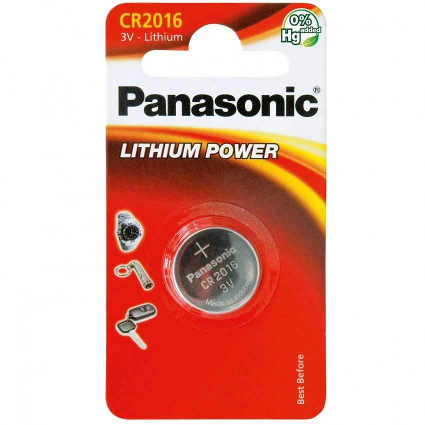 Blister 3V Lythium Battery PANASONIC CR-2016EL/1B