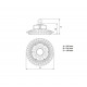 150W Slim UFO LED High Bay 120lm/W