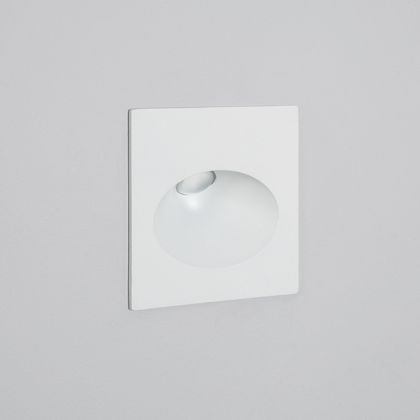 3W Coney Outdoor Recessed White LED Wall Lamp  