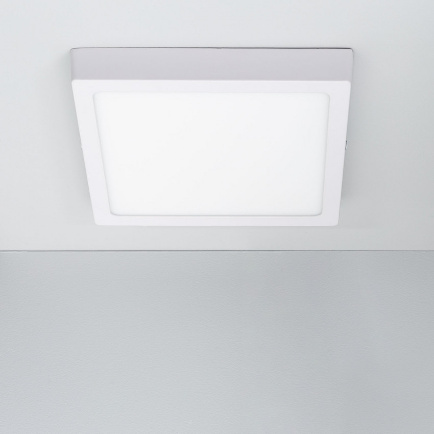 Plafón de Techo LED 8W Cuadrado Slim CCT 200x200 mm Factory