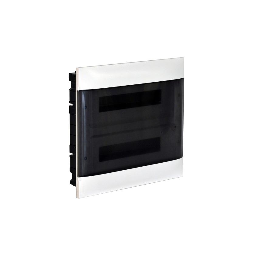 LEGRAND 135052 Practibox S Flush-mounted Box for Conventional Partition walls 2x12 Modules Transparent Door