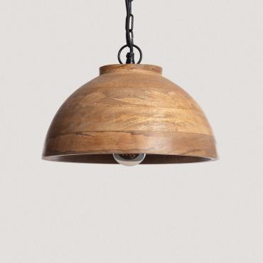 Photograph of the product: Naisha S Wooden Pendant Lamp ILUZZIA 