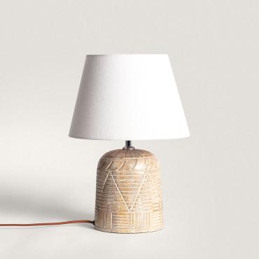 Photograph of the product: [NO ACTIVAR] Koson Wooden Table Lamp ILUZZIA 