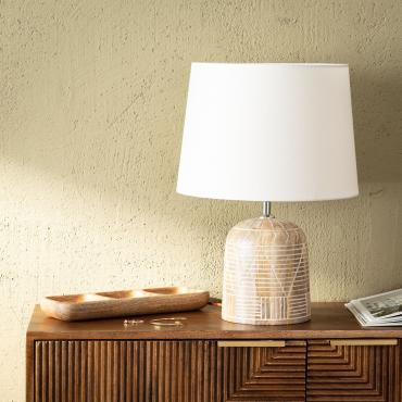 Photograph of the product: Koson Wooden Table Lamp ILUZZIA 